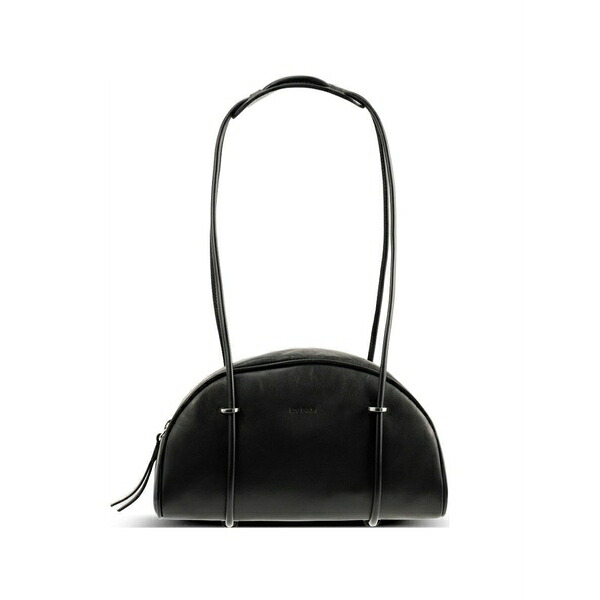バイ毛革 レディース ショルダーバッグ 御徒面子 Kimberly bowler leather shoulder bag Black