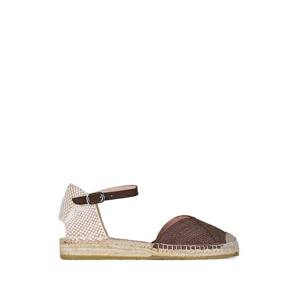 ロンホワイト レディース サンダル シューズ Yulia woven espadrilles Brown
