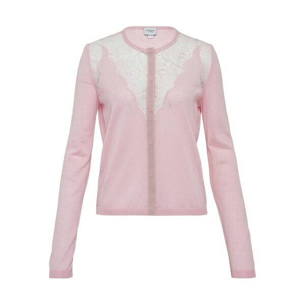 ジャンバティスタ ヴァリ レディース ジレー アウター Lace-detailing cardigan Pink