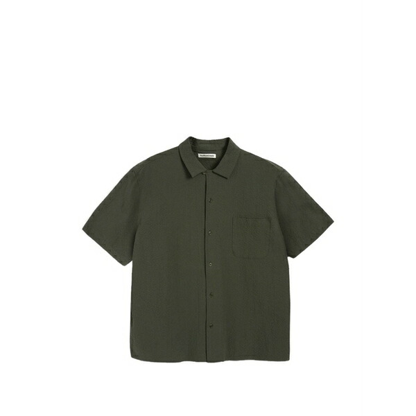 ワイエムシー メンズ シャツ トップス Seersucker shirt Green｜asty
