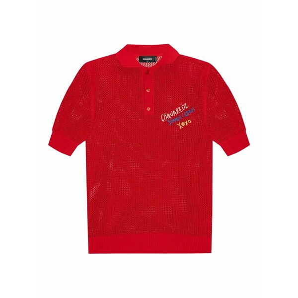 ディースクエアード メンズ ティーシャツ トップス Cotton t-shirt Red