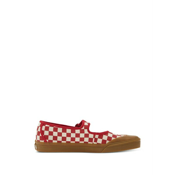 バンズ レディース サンダル シューズ Checkerboard-print buckle-strap espadrilles Red
