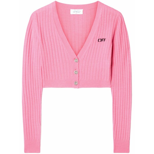 象牙色 レディース ジレー アウター We upside down cardigan Pink