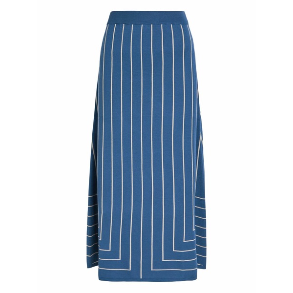 ジョセフ レディース スコート ボトムス Geometric-pattern jacquard MIDI skirt Blue