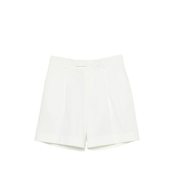 ラルディーニ メンズ 心地好いズボン下 ボトムス Aramis pleated shorts White