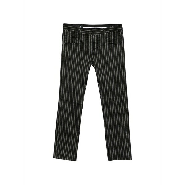 アールサーティーン レディース 心地よいズボン下 ボトムス Striped trousers Black