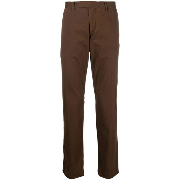 ラルフローレン メンズ 心地よいズボン下 ボトムス Stretch slim-cut chino trousers Brown