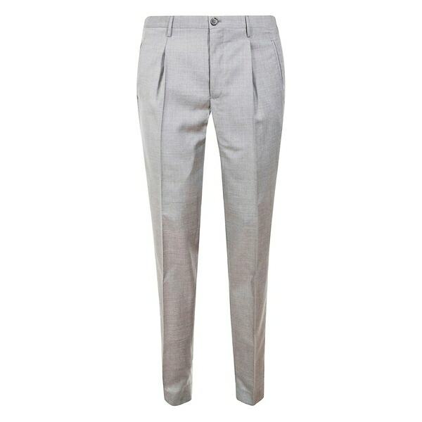 インコテックス メンズ 心地好いズボン下 ボトムス Pleated trousers Grey