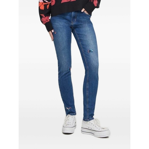 デジグアル レディース ジーンズズボン下 ボトムス  sequin embellishment jeans Blue