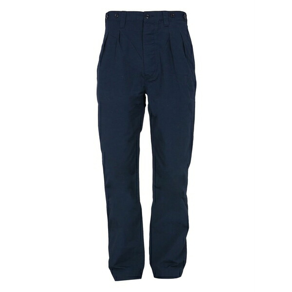 ナイジェル・ケーボン メンズ 心地よいズボン下 ボトムス Pleated straight-leg trousers Blue