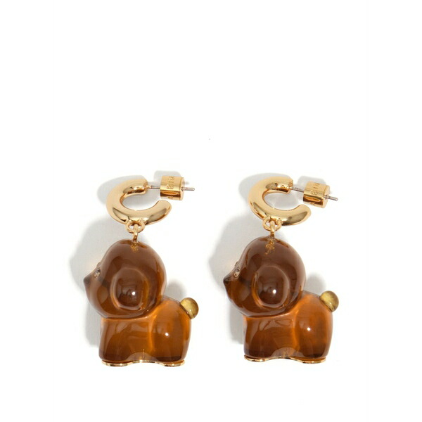 ビンバ イ ローラ レディース ピアス＆イヤリング アクセサリー Dog hoop earrings Gold｜asty