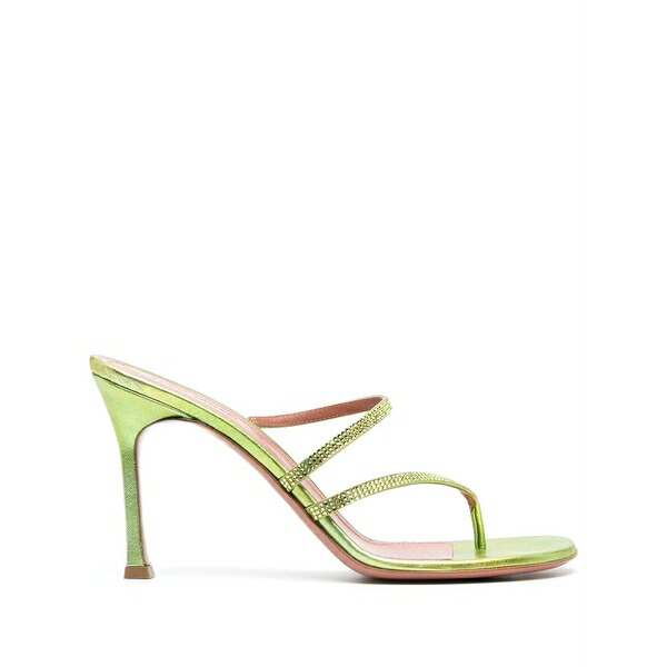アミナモアディ レディース サンダル シューズ 105粍 crystal-embellished sandals  Green