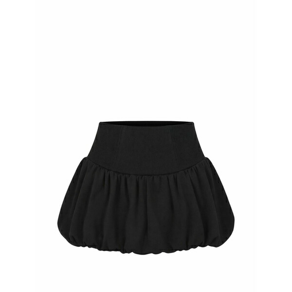 フレーデュマール レディース スコート ボトムス Bubble-hem gathered mini skirt Black
