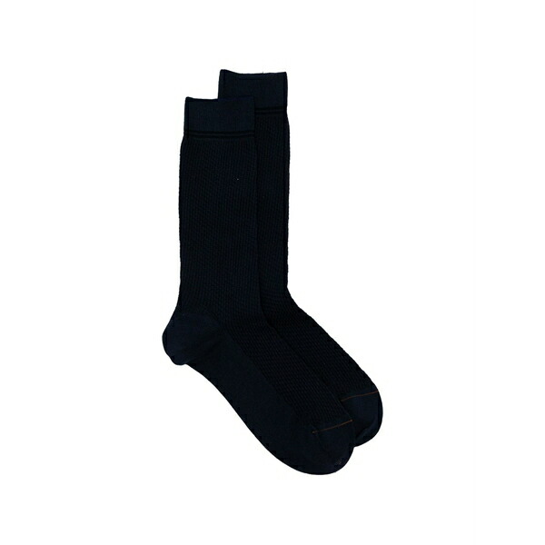 ゼニア メンズ ソックス アンダー御召しもの Mid-calf socks Blue