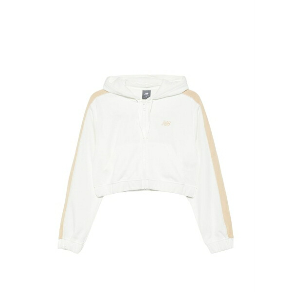ニュー平衡にする レディース パーカー・スウェットシャツ アウター Striped hoodie White