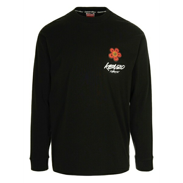 ケンゾー メンズ Tシャツ トップス X futura 2000 flower-embellished t-shirt Black｜asty 44,280円