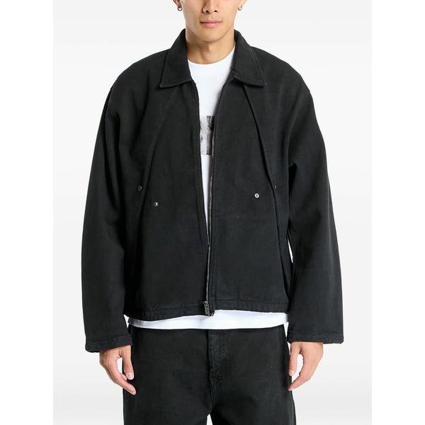 アコールドウォール メンズ ジャケット&ブルゾン アウター Augment zip jacket Black|asty