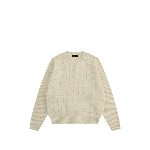 ゴーシャ ラブチンスキー メンズ 編み物\u0026ティーシャツ アウター Cable-knit flecked sweater Neutrals
