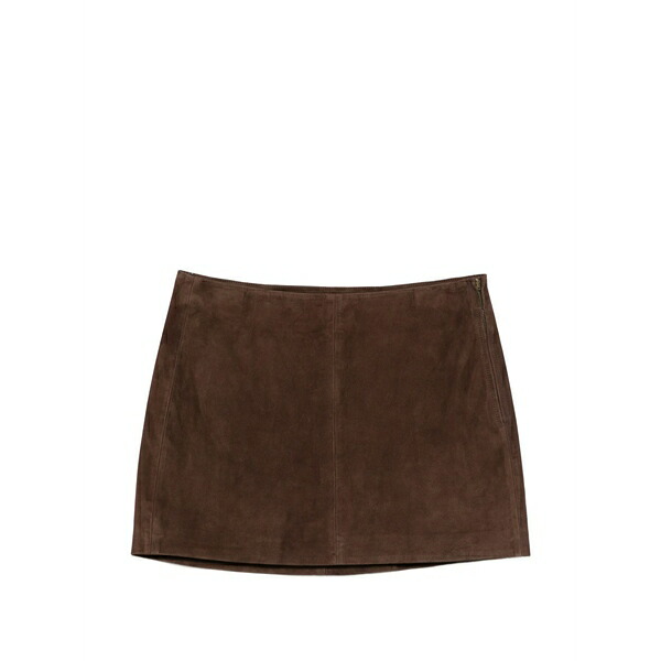 アルマ レディース スコート ボトムス Melody leather mini skirt Brown