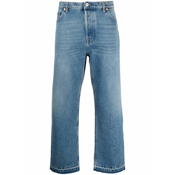 ヴァレンティノ ガラヴァーニ メンズ デニムパンツ ボトムス Dual material denim trousers Blue｜asty