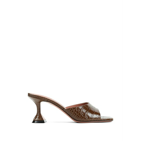 アミナモアディ レディース サンダル シューズ Square toe mules Brown