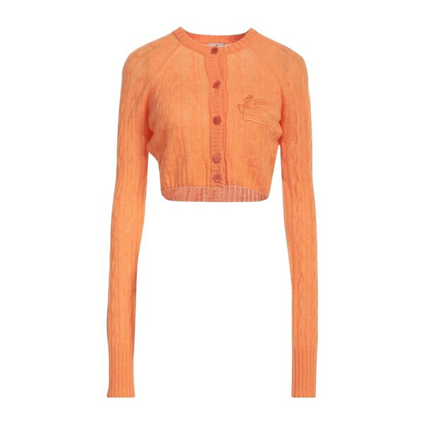 【貨物輸送無料】 エトロ レディース 編み物\u0026スウェーター アウター Cardigans Orange