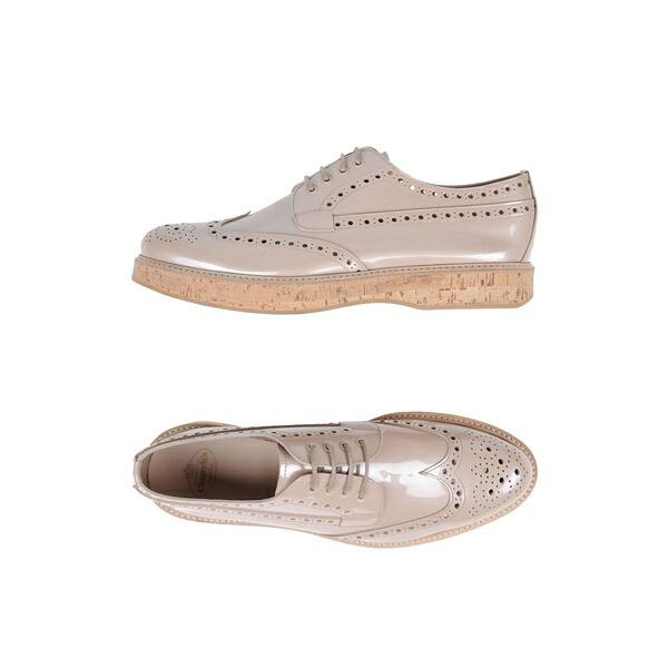 【貨物輸送無料】 教会堂 レディース オックスフォード シューズ Lace-up shoes Beige