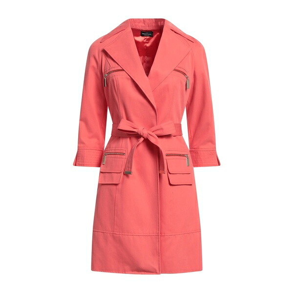 【送料無料】 エリザベスフランキ レディース ジャケット&ブルゾン アウター Overcoats & Trench Coats Orange|asty