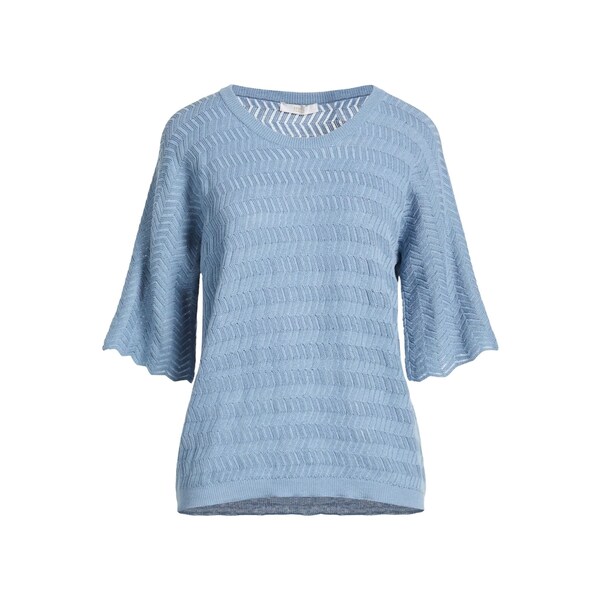 【貨物輸送無料】 フェデーリ レディース 編み物\u0026スウェーター アウター Sweaters Azure