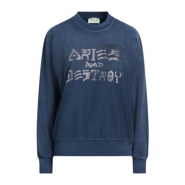 【貨物輸送無料】 アリーズ レディース パーカー・スウェットシャツ アウター Sweatshirts Blue