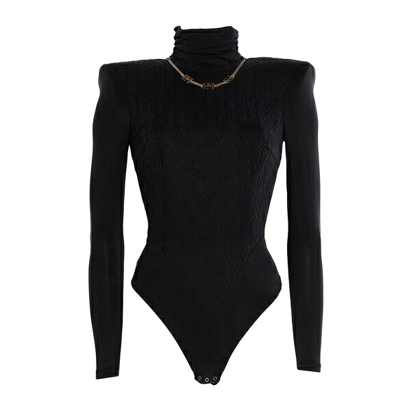 【送料無料】 エリザベスフランキ レディース Tシャツ トップス Bodysuits Black｜asty