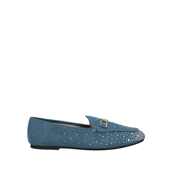 【貨物輸送無料】 モスキーノ レディース スリッポン・ローファー シューズ Loafers Azure