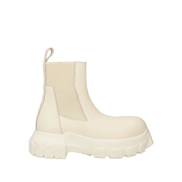 【貨物輸送無料】 リックオウエンス レディース ブーツ シューズ Ankle boots White