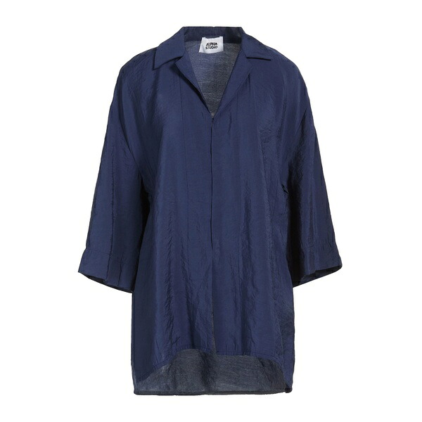 【送料無料】 アルファス テューディオ レディース シャツ トップス Shirts Blue｜asty 57,800円