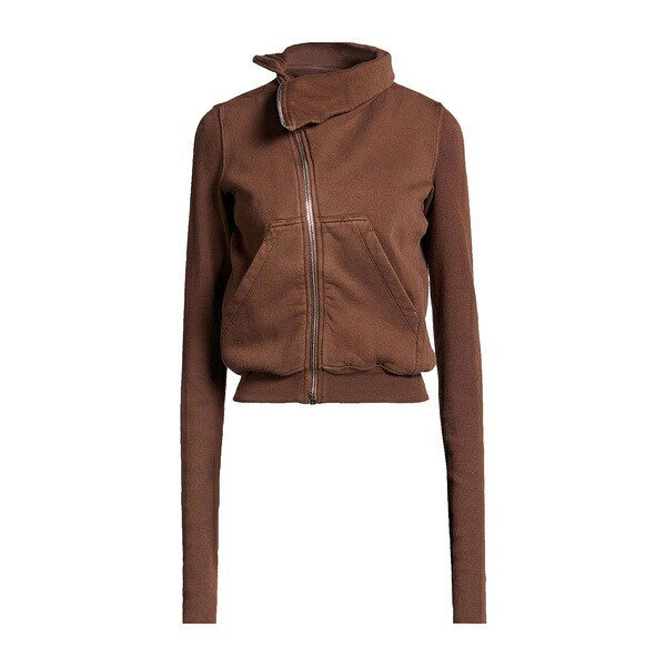 【送料無料】 リックオウエンス レディース パーカー・スウェットシャツ アウター Sweatshirts Brown|asty
