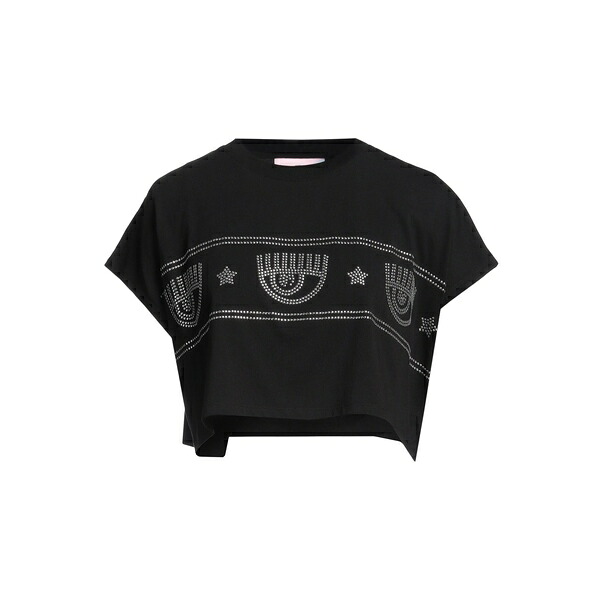 【貨物輸送無料】 シアラフェラーニ レディース プルオーバー トップス T-shirts Black