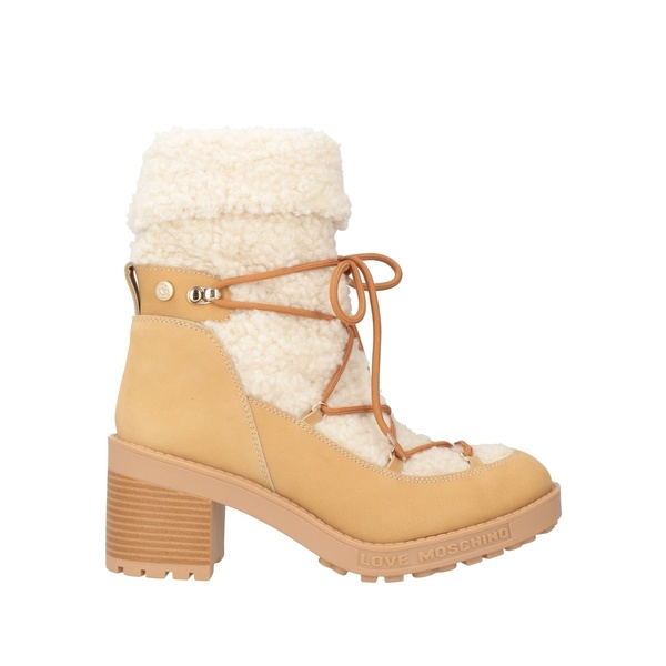 【貨物輸送無料】 モスキーノ レディース ブーツ シューズ Ankle boots Beige