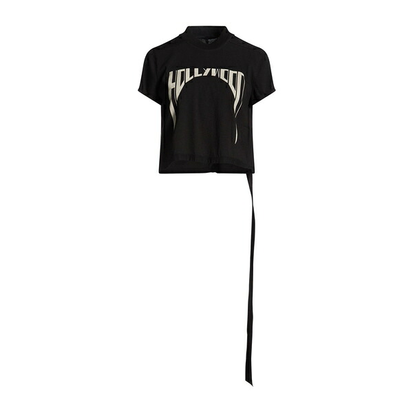 【貨物輸送無料】 リックオウエンス レディース プルオーバー トップス T-shirts Black