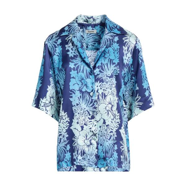 【送料無料】 サンドロ レディース シャツ トップス Shirts Blue｜asty 15,525円