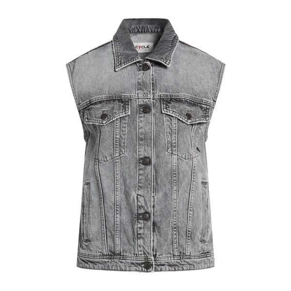 【送料無料】 サイクル レディース ジャケット&ブルゾン アウター Denim outerwear Grey|asty