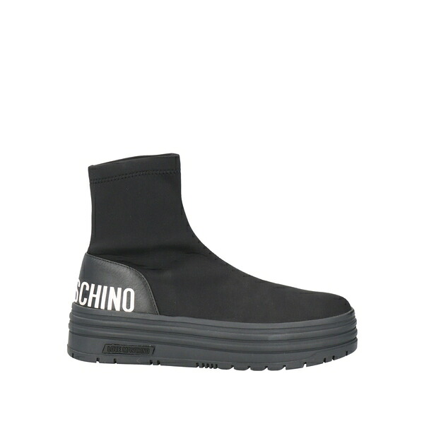 【送料無料】 モスキーノ レディース ブーツ シューズ Ankle boots Black｜asty