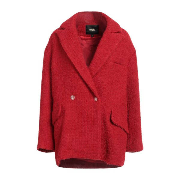【送料無料】 マージュ レディース ジャケット&ブルゾン アウター Coats Red|asty
