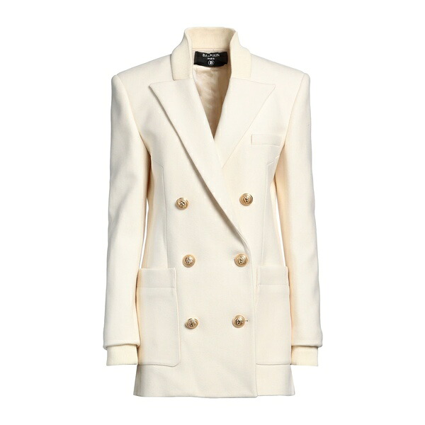 【貨物輸送無料】 バルマン レディース 上衣＆上衣 アウター Coats White