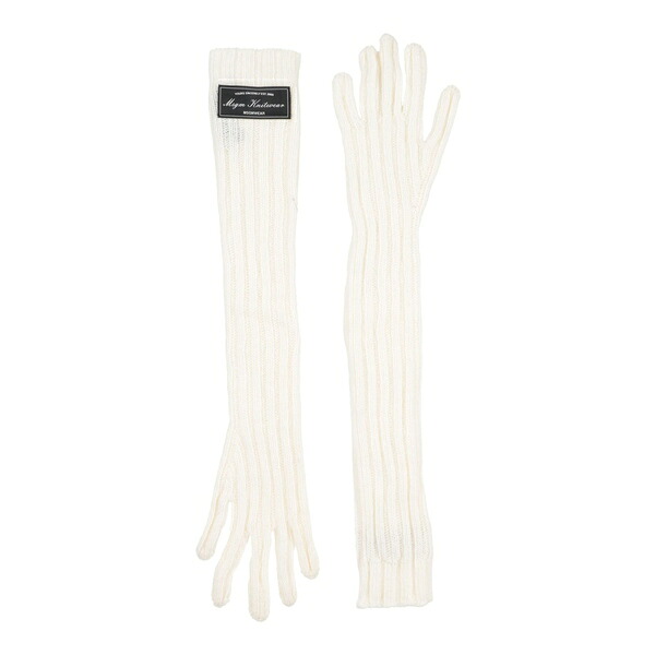 【送料無料】 エムエスジイエム レディース 手袋 アクセサリー Gloves White