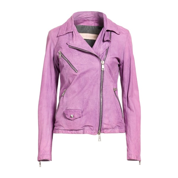 【送料無料】 ジョルジオ ブラット レディース ジャケット&ブルゾン アウター Jackets Purple|asty