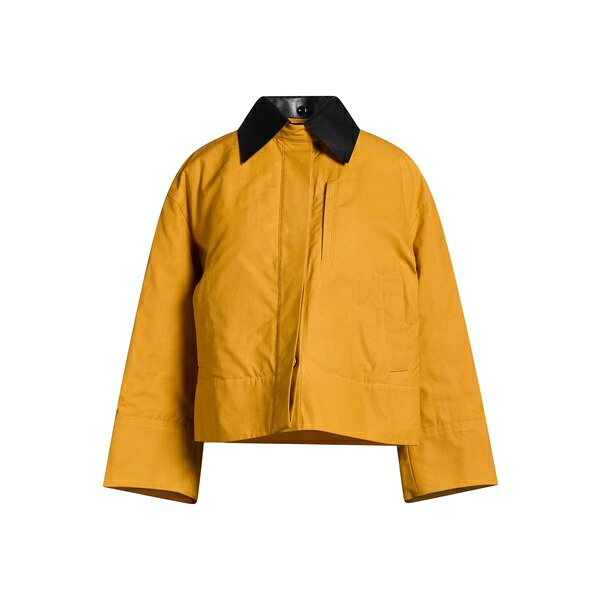 【貨物輸送無料】 ジル・サンダー レディース 上衣＆上衣 アウター Jackets Yellow コート・ジャケット-レディースファッション