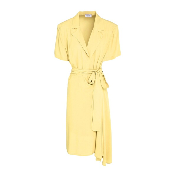 【送料無料】 ホッパー レディース ワンピース トップス Midi dresses Yellow|asty