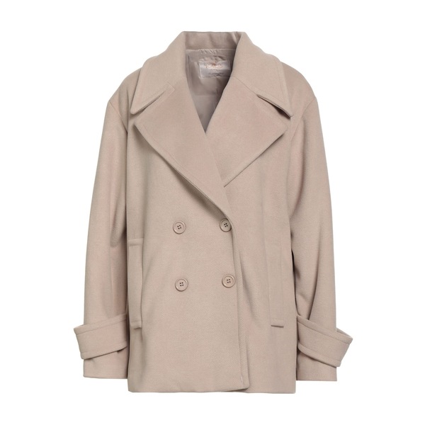 【貨物輸送無料】 騒々しい混乱 レディース 上衣＆上衣 アウター Coats Beige