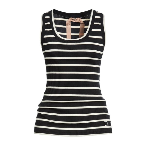 【送料無料】 ヌメロ ヴェントゥーノ レディース Tシャツ トップス Tank tops Black｜asty