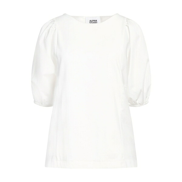 【貨物輸送無料】 アルファス テューディオ レディース プルオーバー トップス Tops White
